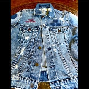 NWOT FOR THE REPUBLIC JEAN JACKET